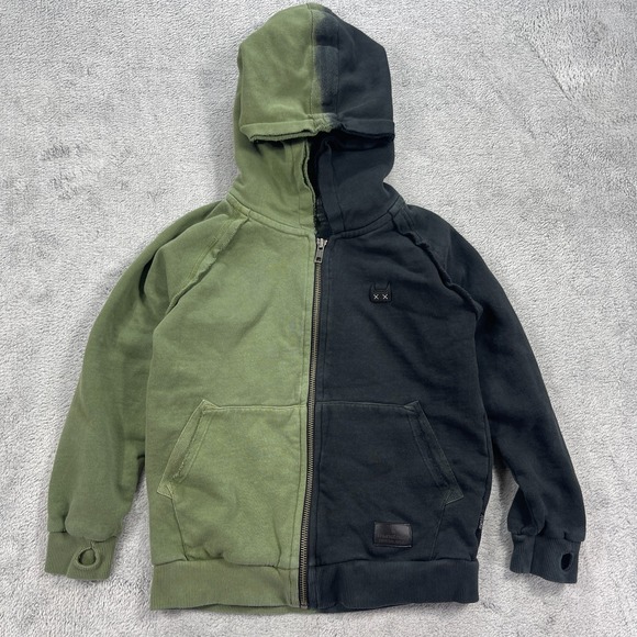 Lot of 2 Munster Special Issue Joker Zip Hoody Kids 7 Dual Color Cotton Fleece - Picture 2 of 16